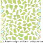 Youway Style Iridescent Green Glass Mosaic Tiles - Image 6