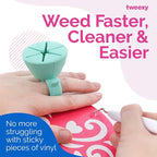 tweexy Craft Vinyl Weeding Scrap Collector Ring | Weeding Tools - Image 2