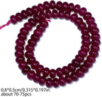 Songxi 5x8mm Natural Rose Chalcedony Stone Rondelle Beads, Gemstone - Image 2