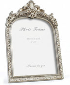 Cuspin 8x10 Sliver Picture Frame, Vintage Ornate Arched Photo Frame by Cuspin