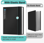Sooez 72 Pocket Binder with Plastic Sleeves & Elastic Band, Large Capacity - Image 2
