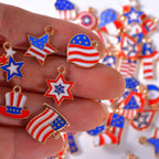 Bulk Gold Enamel Charms for Jewelry Making, Colorful Metal Charms Pendant for - Image 4