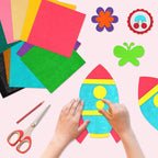 Morcheiong 50 Pcs Felt Fabric Soft Felt Fabric Sheet - Image 4