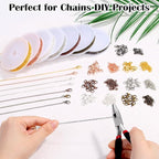 70Ft Jewelry Making Chains, 7 Colors 2mm Stainless Necklace Chains - Image 5