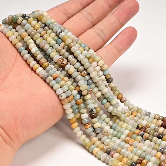 ICAI 4x6mm Natural Rondelle Beads – Loose Gemstone Spacers - Image 4