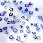 Aipridy European Large Hole Beads, Colorful Glass Charm Beads Set - Image 3