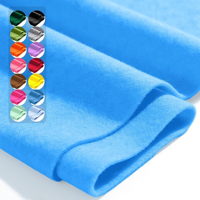 Blue 36" X 36" Felt Fabric Sheet by Luceinvita