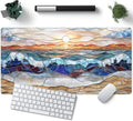 Mountain Sunrise Gaming Mouse Pad Large Desk Mat Extended Mouse and Keyboard Pad by YKJWW