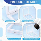 60 Pcs 3D Floating Display Case PE Film Jewelry Storage Box Coins Display Frame - Image 4