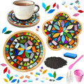 DIY Mosaic Craft Kit for Adults, Stained Glass Kits Mosaics Tiles for Crafts by Nuyoach