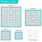 Quilting Rulers, Acrylic Quilt Ruler, 4 Square Fabric Cutting Ruler, Quilting - Image 2