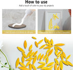 Yoption Petal Mosaic Tiles for Crafts, 200g Flower Leaf Ceramic Tiles Pieces - Image 7