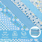 Aubliss 8pcs Fat Quarter Fabric Bundles Quilting Cotton Craft Fabric Pre-Cut - Image 5