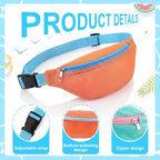 Hsei 2 Pcs Mesh Shell Bags for Beach Shelling Seashell Collecting Fanny Pack - Image 2