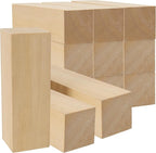 MUKCHAP 12pcs 6 x 2 x 2 Inch Basswood Carving Blocks, Unfinished Wood Block by MUKCHAP