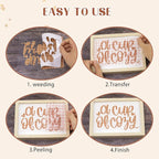 Tintnut Thanksgiving Permanent Vinyl 12 Pcs 12x10in Fall Adhesive Vinyl | Brown - Image 3