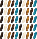 400Pcs Large Hole Wood Beads, BetterJonny Assorted Color Wooden Beads Hair - Image 7
