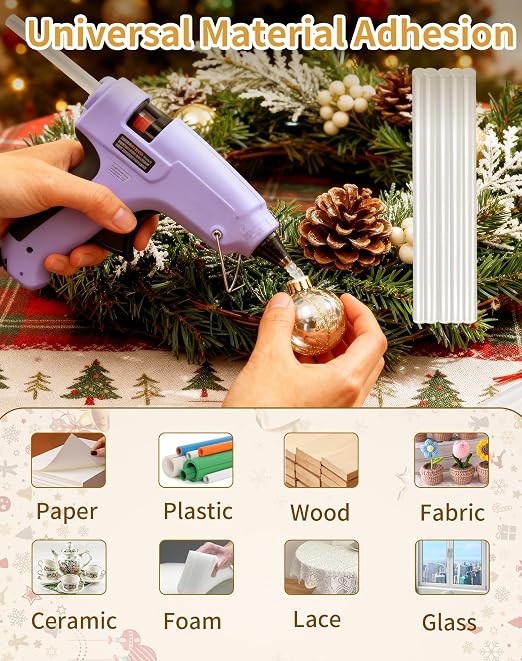 Mini Size Hot Glue Sticks, 5.9'' x 0.27" Clear Glue Gun Sticks | Perfect - Image 3
