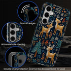 Case for Samsung Galaxy S25 FE, Cute Christmas Reindeer Design Hybrid Dual - Image 6