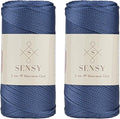 Sensy Premium 2 Pack of 2mm 251 Yards Polyester Rope 100% Polypropylene Cord by SSENSY
