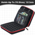 Aoriher 1 Pcs Dice Case with Removable Slotted Tray - Image 2