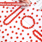 BONNY BOXX 2000pcs 4mm Acrylic Faceted Round Crystal Beads - Image 4