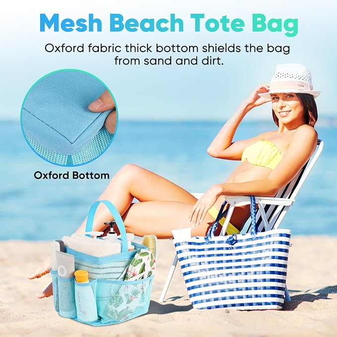 EUDELE 2 Pack Mesh Shower Caddy Portable - Image 5