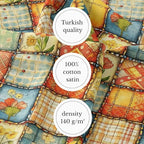 Sunny Garden Patchwork Cotton Fabric Panel 61 x 36.6 Inches, Floral Rustic - Image 4