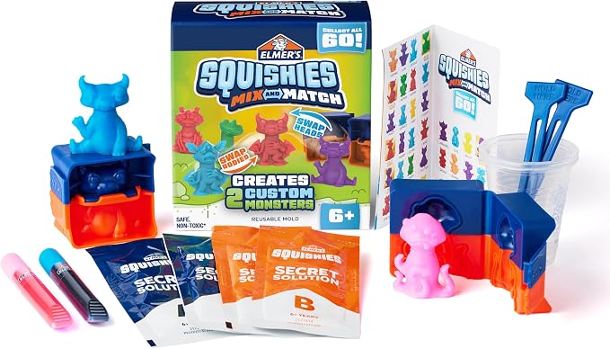 Elmer's Squishies Mix and Match DIY Squishy Toys Kids Crafts Creates 2 Mix and by Unknown