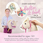 kullaloo DIY Hobby Horse Halter Kit Make Stick Horse Head Collars, Rope Halters - Image 2