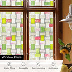 3D Stained Glass Window Film, Decorative Window Privacy Film - Image 4