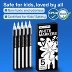 ARTISTRO 5 White Paint Pen for Rock, Painting - Image 6
