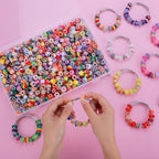Aipridy European Large Hole Beads, Colorful Glass Charm Beads Set - Image 3