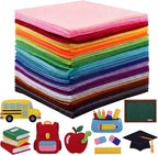 Moukeren 240 Pcs 9.8 x 9.8 Inch Felt Sheets Bulk by Moukeren