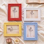 4 Pack 5 x 7 Picture Frame, Wood Beaded Boho Photo Frame, Vintage Photo Display - Image 9
