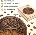 Tree of Time Puzzles Adults Gifts Wooden 200 Pieces 11.4 * 11.4in - Image 2