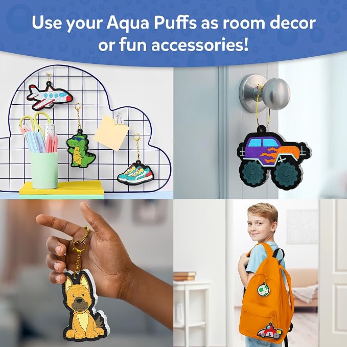 Skillmatics Aqua Puffs – Just Boy Things, Mess-Free 3D Art Kit | Paint by - Image 6
