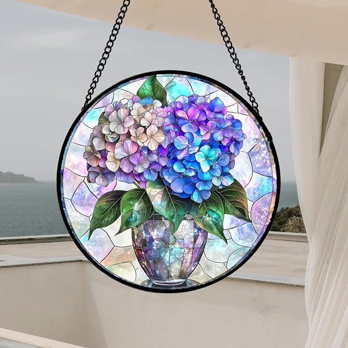 Stained Glass Window Hanging, Mother's Day Birthday Gifts - Image 3