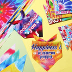 Sweetude 100 Pcs Tie Dye Dog Bandanas Bulk - Image 5