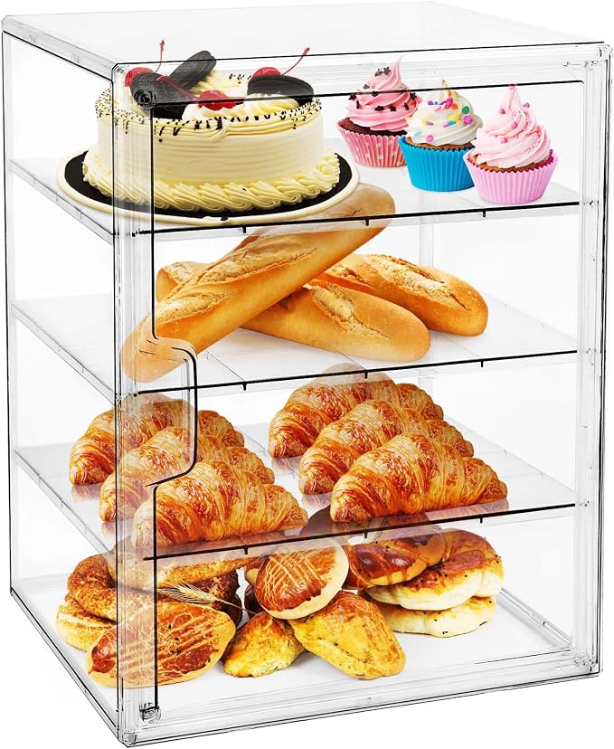 MEI NIAN Pastry Display Case, Bread Box by MEINIAN