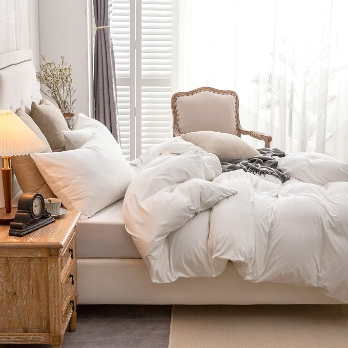PURE ERA Jersey Knit Duvet Cover Set 100% T-Shirt Cotton Super Soft Comfy 2pc - Image 3