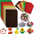 42Pcs Fall Felt Fabric Sheets 8 x 12 Inch Autumn Yellow Orange Assorted Soft by gisgfim