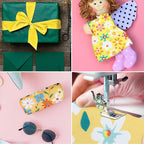 Hosuly 40 Pcs Yellow Floral Jelly Fabric - Image 5