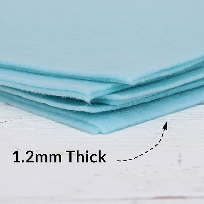 Threadart Light Aqua Premium Felt Sheets - Image 3