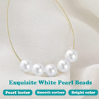 1200pcs Pearl Beads for Jewelry Making, 6mm Round Loose Pearls Beads - Image 2