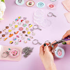 151Pcs Keychain Blanks Kit, DIY Keychain Making Kit - Image 3