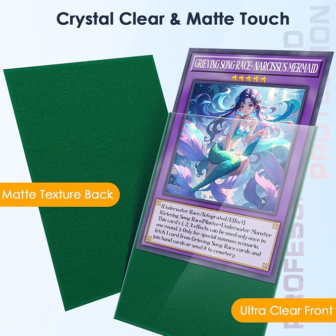 Kitoyz 500 Pcs Card Sleeves for Trading Card, Matte Card Sleeves Deck Card - Image 2