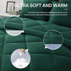 Love's cabin Twin XL Comforter Set Dark Green, 5 Pieces Twin XL Bed in a Bag - Image 7