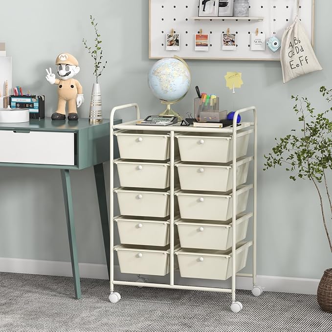 BECOMFORT 10-Drawer Rolling Cart - Image 2