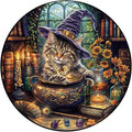 KAAYEE Wooden Puzzles for Adults, Magic Feline Cat Wooden Jigsaw Puzzle 450 PCS by KAAYEEDirect
